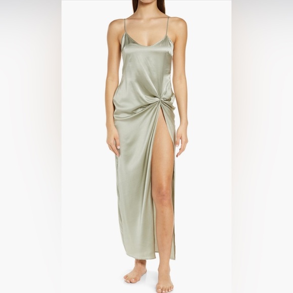 SKIMS Sandwashed Stretched Silk Sleep Slip B2711 - Picture 2 of 8